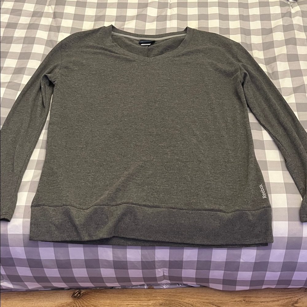 Reebok Charcoal Long Sleeve Shirt